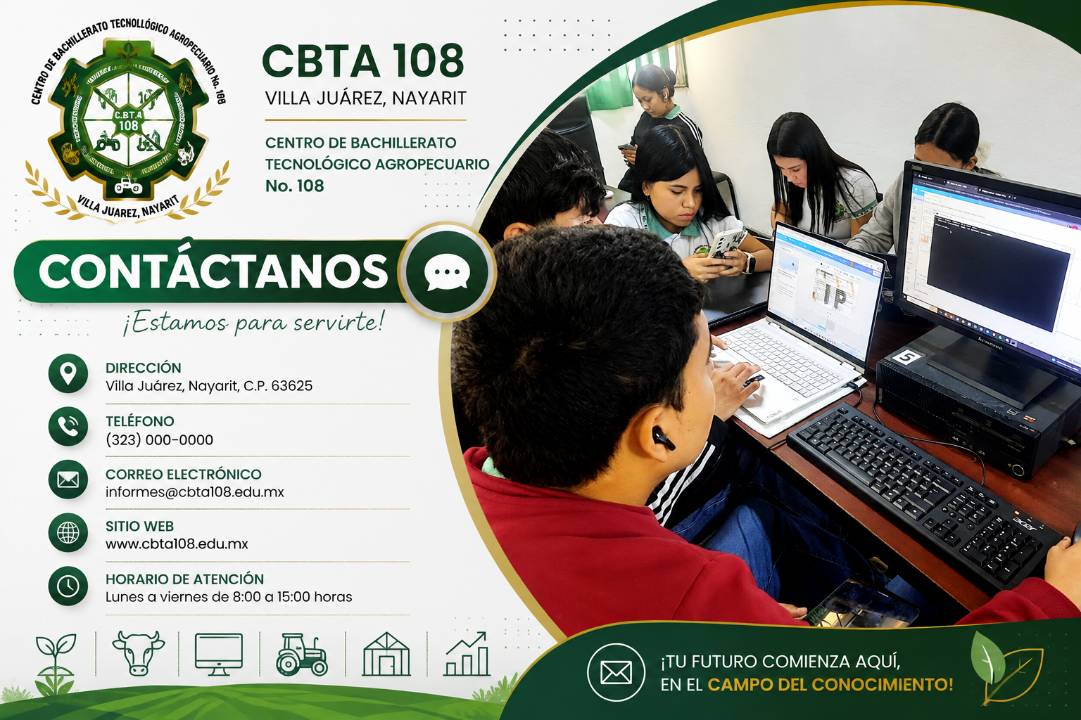 Contáctanos - CBTA 108